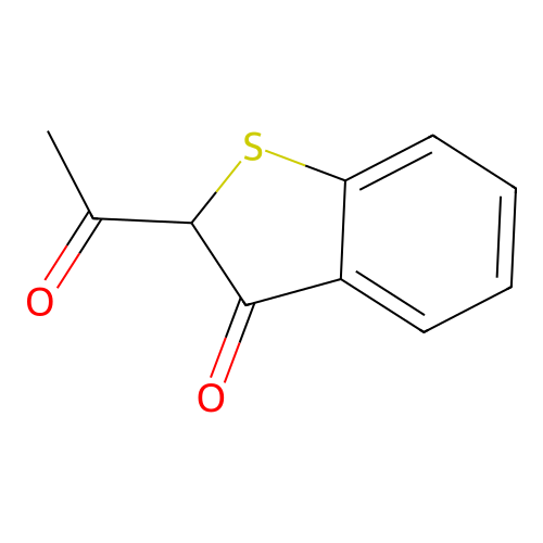 Benzo[b]thiophen-3(2H)-one, 2-acetyl- structure