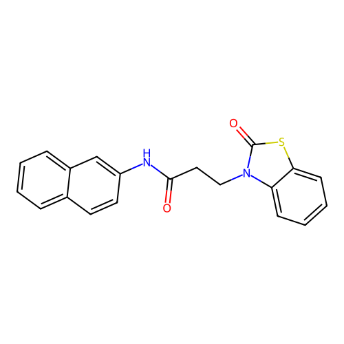 N-(naphthalen-2-yl)-3-(2-oxobenzo[d]thiazol-3(2H)-yl)propanamide structure