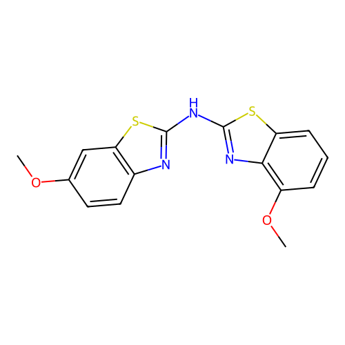 6-methoxy-N-(4-methoxybenzo[d]thiazol-2-yl)benzo[d]thiazol-2-amine structure