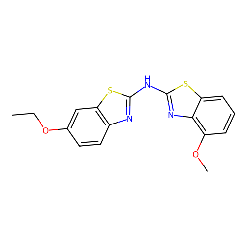 6-ethoxy-N-(4-methoxybenzo[d]thiazol-2-yl)benzo[d]thiazol-2-amine structure