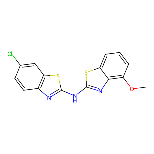 6-chloro-N-(4-methoxybenzo[d]thiazol-2-yl)benzo[d]thiazol-2-amine structure