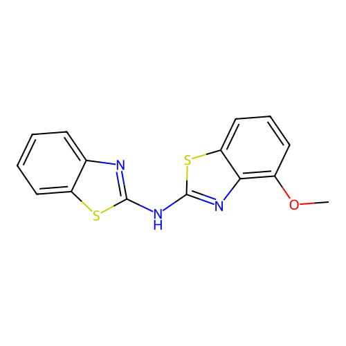N-(1,3-benzothiazol-2-yl)-4-methoxy-1,3-benzothiazol-2-amine structure