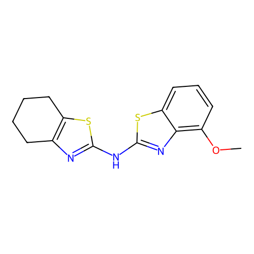 4-methoxy-N-(4,5,6,7-tetrahydro-1,3-benzothiazol-2-yl)-1,3-benzothiazol-2-amine structure