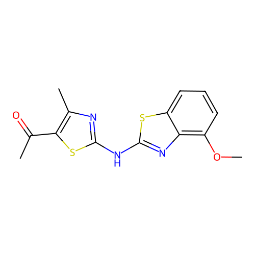 1-(2-((4-Methoxybenzo[d]thiazol-2-yl)amino)-4-methylthiazol-5-yl)ethanone structure