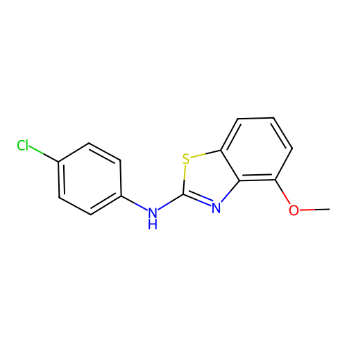 N-(4-chlorophenyl)-4-methoxy-1,3-benzothiazol-2-amine structure