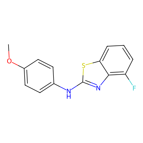4-fluoro-N-(4-methoxyphenyl)-1,3-benzothiazol-2-amine structure