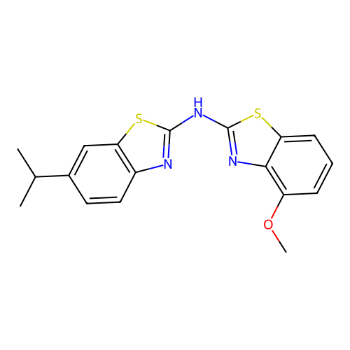 6-isopropyl-N-(4-methoxybenzo[d]thiazol-2-yl)benzo[d]thiazol-2-amine structure