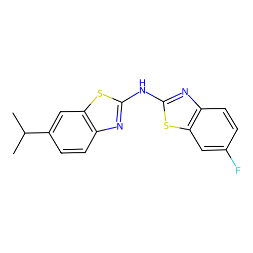 6-fluoro-N-(6-isopropylbenzo[d]thiazol-2-yl)benzo[d]thiazol-2-amine structure