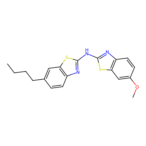 6-butyl-N-(6-methoxybenzo[d]thiazol-2-yl)benzo[d]thiazol-2-amine structure