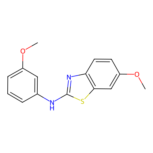 6-methoxy-N-(3-methoxyphenyl)-1,3-benzothiazol-2-amine structure