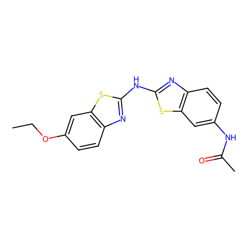 N-(2-((6-ethoxybenzo[d]thiazol-2-yl)amino)benzo[d]thiazol-6-yl)acetamide structure