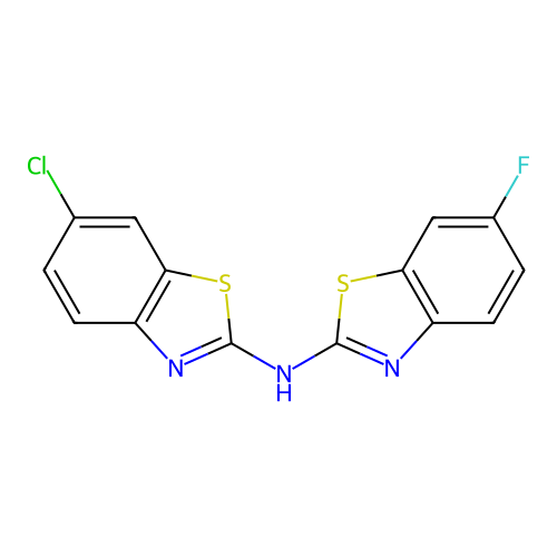 6-chloro-N-(6-fluorobenzo[d]thiazol-2-yl)benzo[d]thiazol-2-amine structure