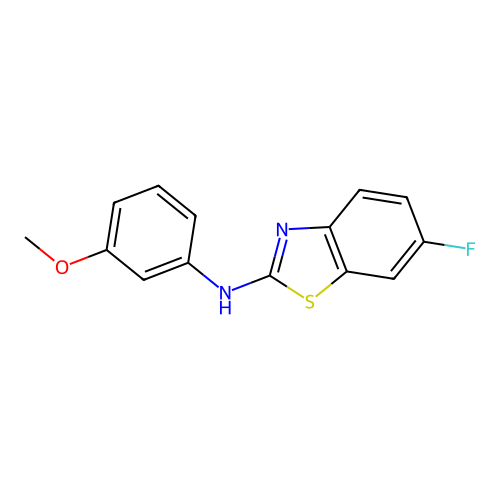 6-fluoro-N-(3-methoxyphenyl)-1,3-benzothiazol-2-amine structure