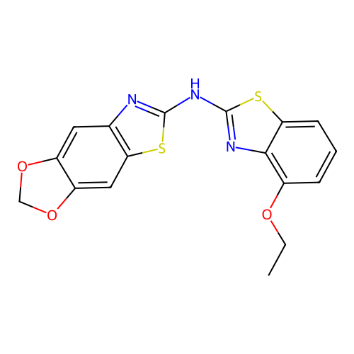 N-(4-ethoxy-1,3-benzothiazol-2-yl)-[1,3]dioxolo[4,5-f][1,3]benzothiazol-6-amine structure