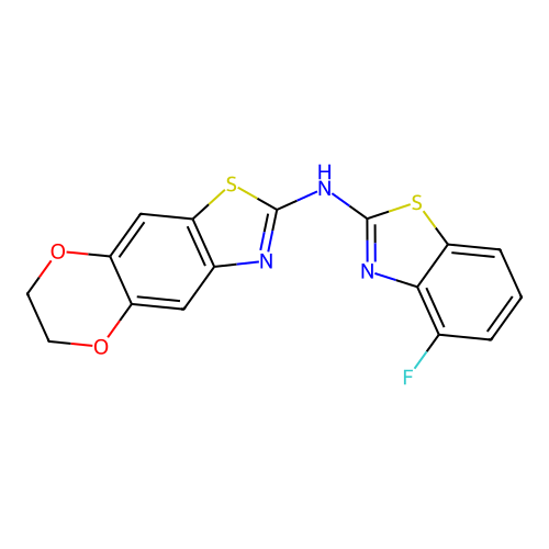 N-(4-fluoro-1,3-benzothiazol-2-yl)-10,13-dioxa-4-thia-6-azatricyclo[7.4.0.0^{3,7}]trideca-1,3(7),5,8-tetraen-5-amine structure