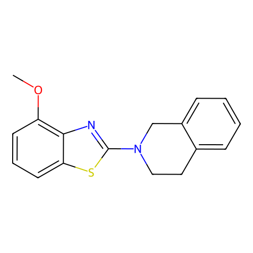 2-(3,4-dihydroisoquinolin-2(1H)-yl)-4-methoxybenzo[d]thiazole structure