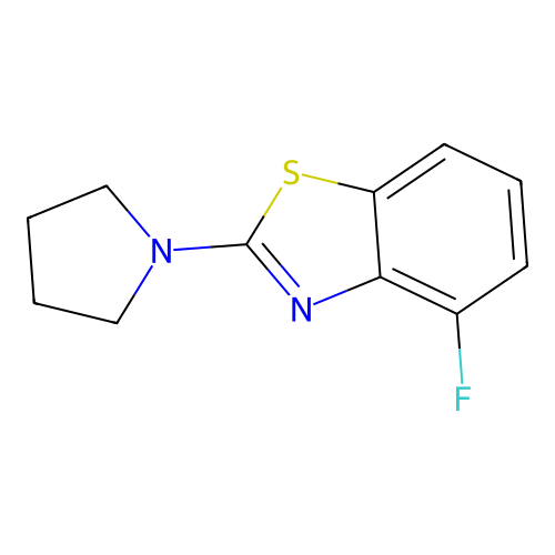 4-Fluoro-2-pyrrolidin-1-yl-1,3-benzothiazole structure