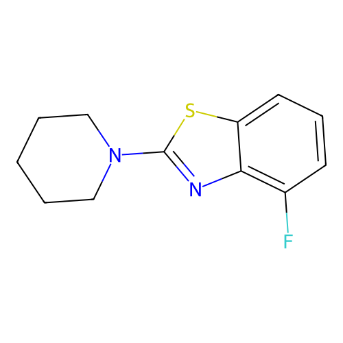 4-Fluoro-2-piperidin-1-yl-1,3-benzothiazole structure