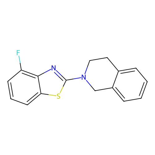2-(3,4-dihydroisoquinolin-2(1H)-yl)-4-fluorobenzo[d]thiazole structure