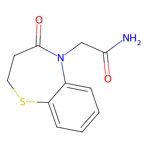 2-(4-Oxo-2,3-dihydro-1,5-benzothiazepin-5-yl)acetamide structure