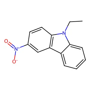 9-ethyl-3-nitro-9H-carbazole structure