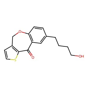 4-(4,10-Dihydro-10-oxothieno(3,2-c)(1)-benzoxepin-8-yl)butanol structure