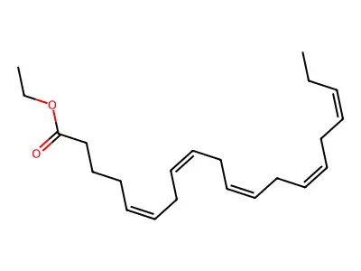 二十碳五烯酸乙酯 structure