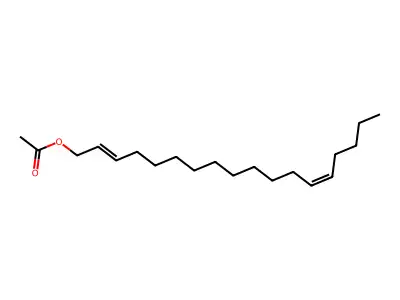 2,13-Octadecadien-1-ol, 1-acetate, (2Z,13Z)- structure