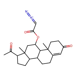 11 Alpha-diazoacetate progesterone structure
