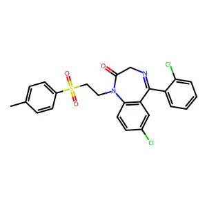 甲磺西泮 structure