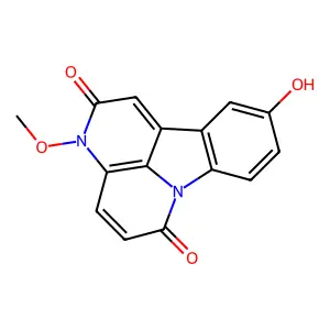 3H-Indolo(3,2,1-de)(1,5)naphthyridine-2,6-dione, 10-hydroxy-3-methoxy- structure