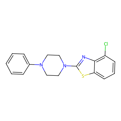 4-Chloro-2-(4-phenylpiperazin-1-yl)-1,3-benzothiazole structure