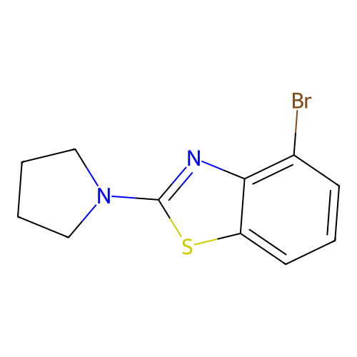 4-Bromo-2-pyrrolidin-1-yl-1,3-benzothiazole structure