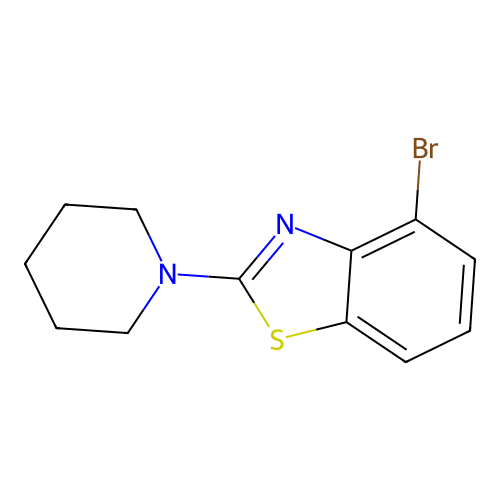 4-Bromo-2-(piperidin-1-yl)benzo[d]thiazole structure