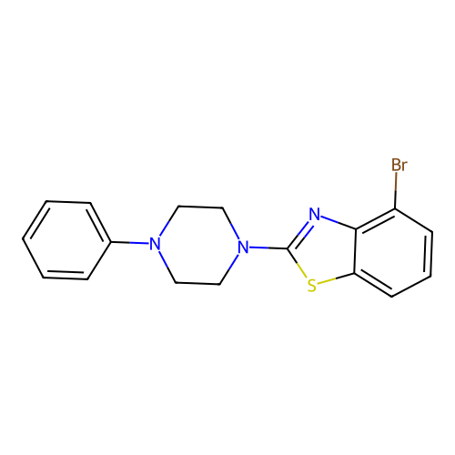 4-Bromo-2-(4-phenylpiperazin-1-yl)-1,3-benzothiazole structure