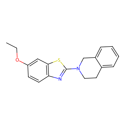 2-(3,4-dihydroisoquinolin-2(1H)-yl)-6-ethoxybenzo[d]thiazole structure