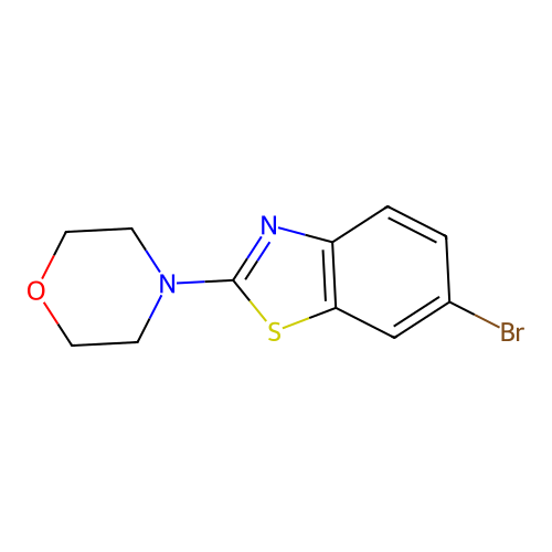 6-Bromo-2-morpholin-4-yl-1,3-benzothiazole structure