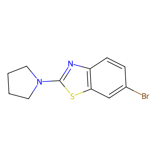6-Bromo-2-pyrrolidin-1-yl-1,3-benzothiazole structure