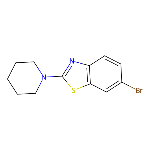 6-Bromo-2-(piperidin-1-yl)benzo[d]thiazole structure