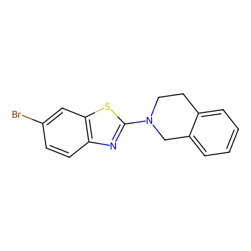 6-bromo-2-(3,4-dihydroisoquinolin-2(1H)-yl)benzo[d]thiazole structure