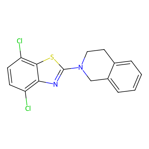 4,7-dichloro-2-(3,4-dihydroisoquinolin-2(1H)-yl)benzo[d]thiazole structure