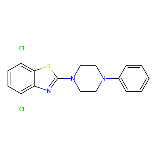 4,7-Dichloro-2-(4-phenylpiperazin-1-yl)-1,3-benzothiazole structure