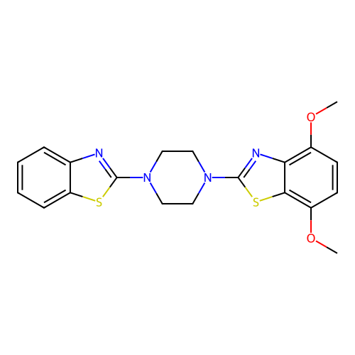 2-[4-(1,3-Benzothiazol-2-yl)piperazin-1-yl]-4,7-dimethoxy-1,3-benzothiazole structure