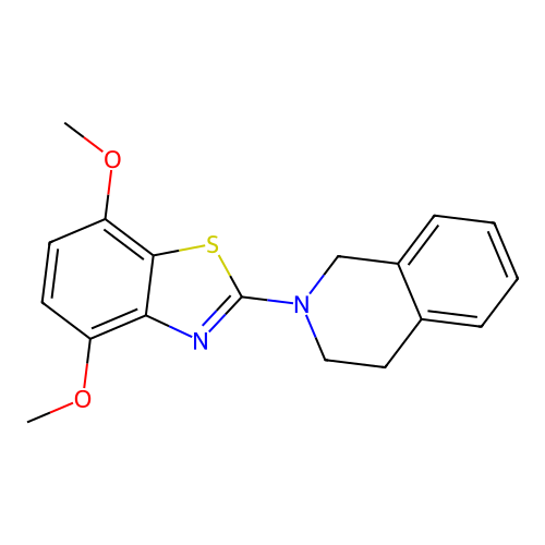 2-(3,4-dihydroisoquinolin-2(1H)-yl)-4,7-dimethoxybenzo[d]thiazole structure