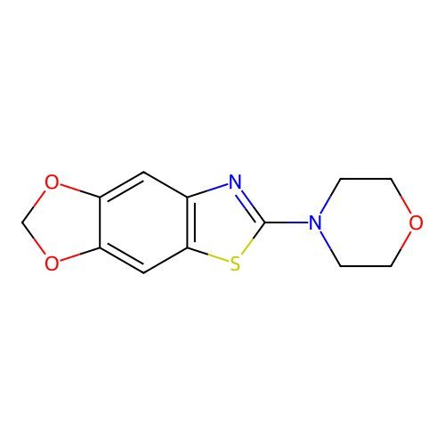6-Morpholin-4-yl[1,3]dioxolo[4,5-f][1,3]benzothiazole structure