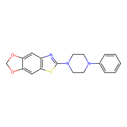 6-(4-Phenylpiperazin-1-yl)[1,3]dioxolo[4,5-f][1,3]benzothiazole structure