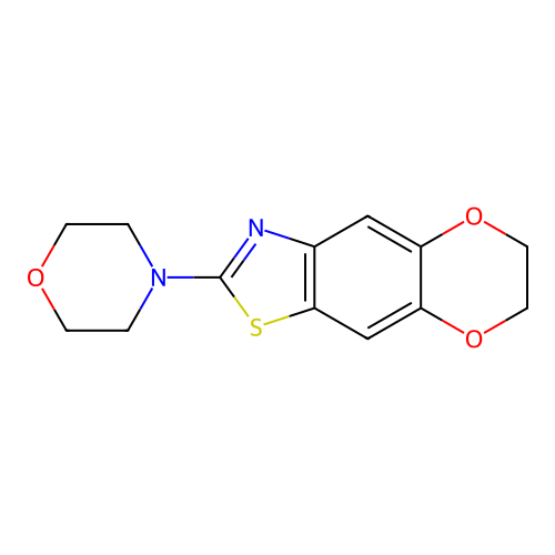 2-Morpholin-4-yl-6,7-dihydro[1,4]dioxino[2,3-f][1,3]benzothiazole structure
