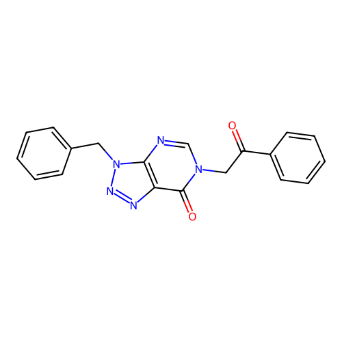 3-Benzyl-6-phenacyltriazolo[4,5-d]pyrimidin-7-one structure