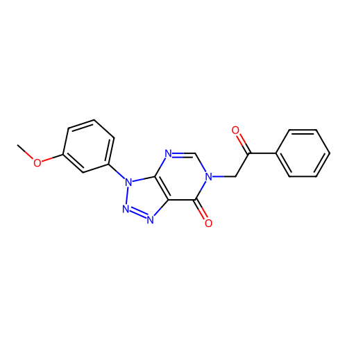3-(3-Methoxyphenyl)-6-phenacyltriazolo[4,5-d]pyrimidin-7-one structure