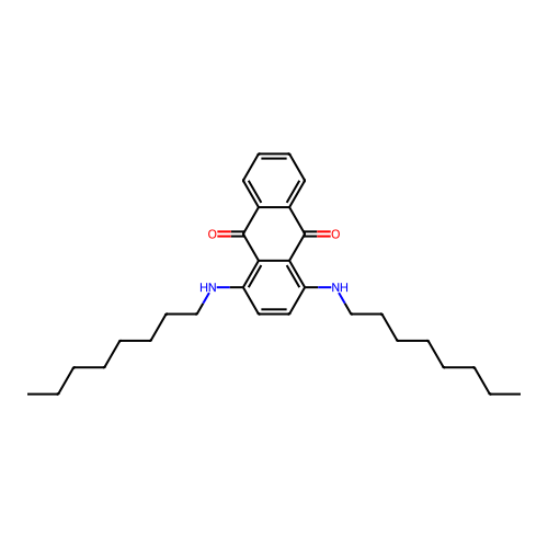 9,10-Anthracenedione, 1,4-bis(octylamino)- structure